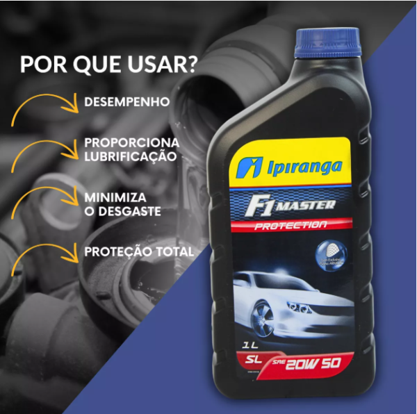 Óleo de Motor Ipiranga 20w50 1 Litro - Image 2